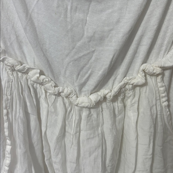H&B Made in Italy - White Draped Sleeveless Dress - Soft and Comfy - Picture 5 of 6